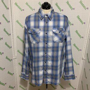 Dixxon Flannel Co Shirt Morse Ten Years Bamboo Long Sleeve Pearl Snap Mens XL